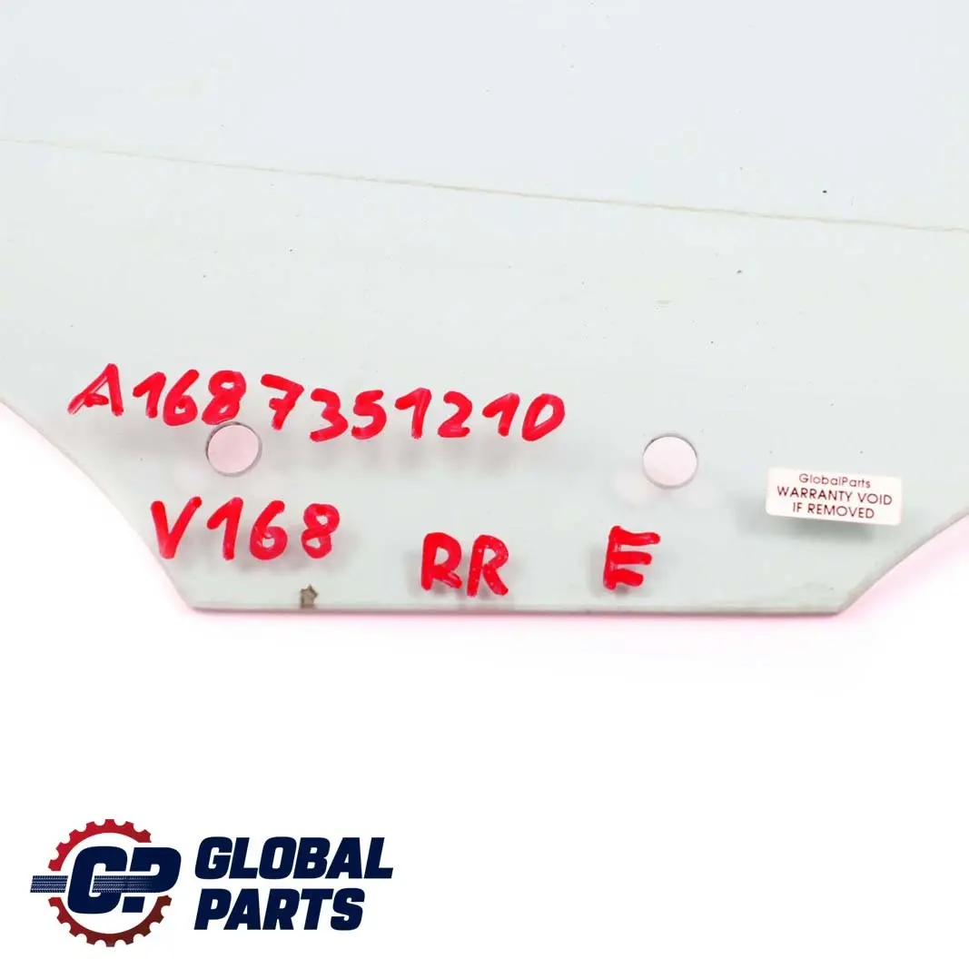  Mercedes-Benz Clase A W168 Puerta Trasera Derecha Cristal AS2 - SKU A1687351210 - Número de pieza A1687351210