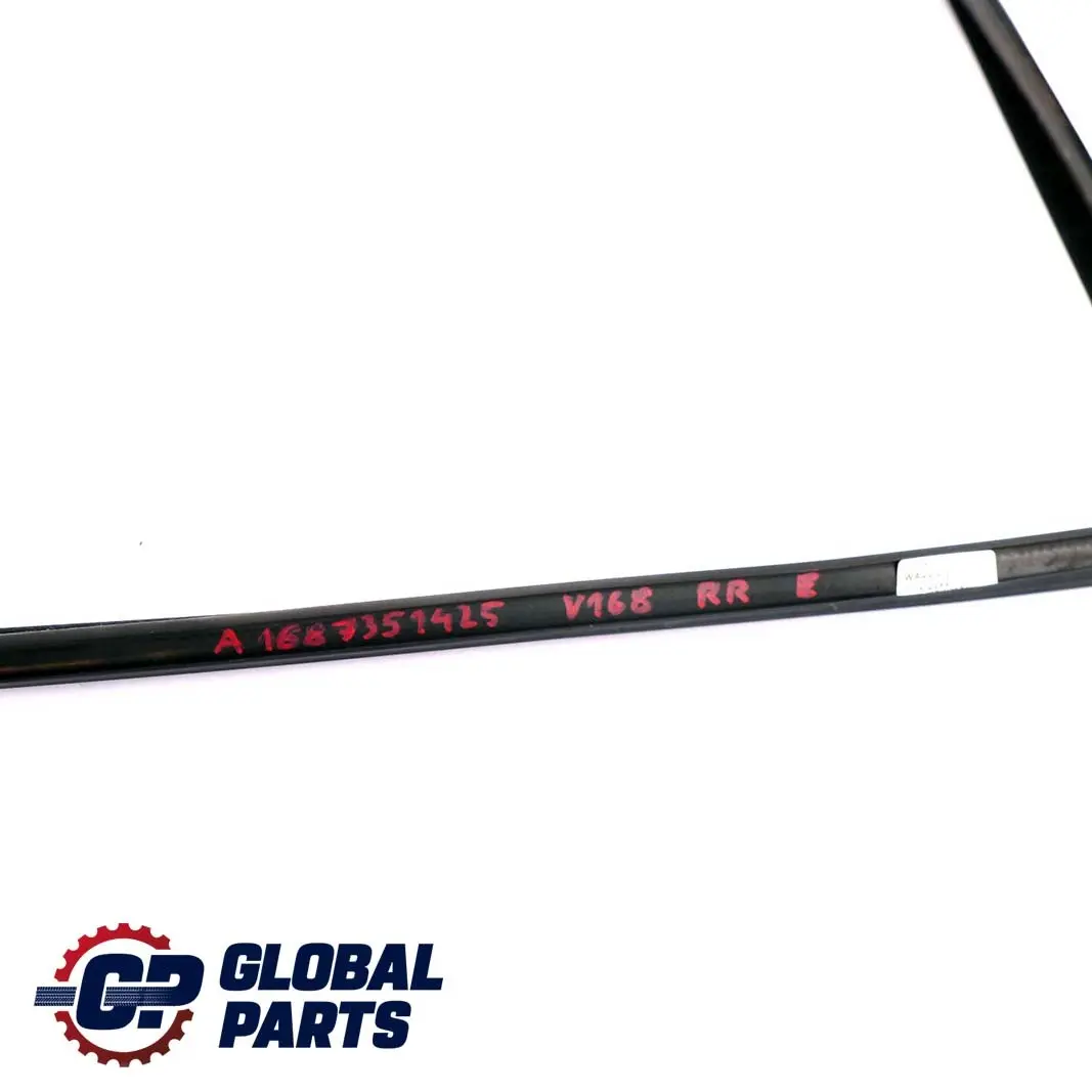 Right Door O/S Window Guide Seal Gasket to Mercedes A-Class W168 Rear with Part number A1687351425 Mercedes A-Class W168 Rear Right Door O/S Window Guide Seal Gasket - SKU A1687351425 - Part number A1687351425