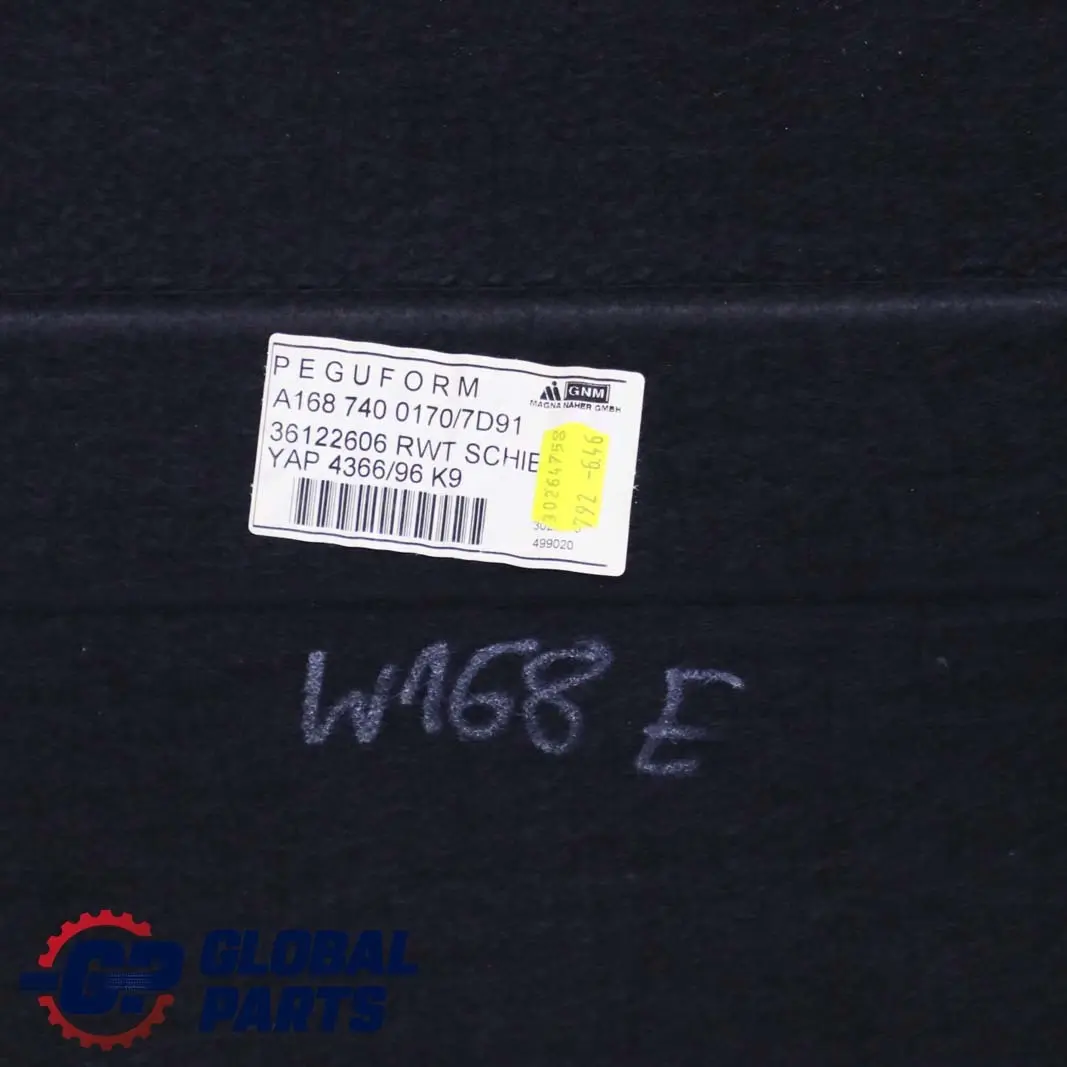  Mercedes-Benz A W168 Rear Trunk Tailgate Interior Panel Slate Grey - SKU A1687400170 - Part number A1687400170