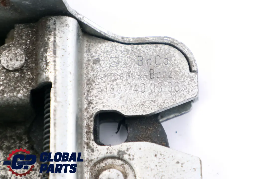 Lock Hatchback Tail Gate Lock Catch to Mercedes A-Class W168 Tailgate with Part number A1687400336 Mercedes A-Class W168 Tailgate Lock Hatchback Tail Gate Lock Catch - SKU A1687400336 - Part number A1687400336