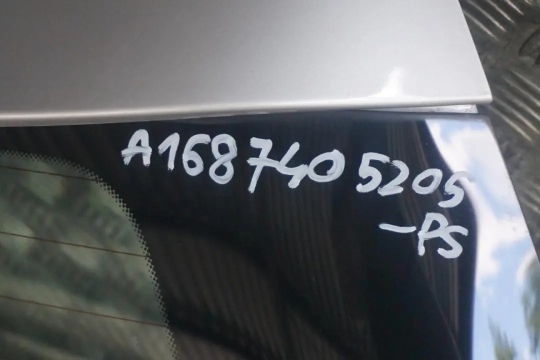 Mercedes A-Class W168 Boot Trunk Lid Tailgate Polar Silver Metallic - 761U - SKU A1687405205-PS - Part number A1687405205