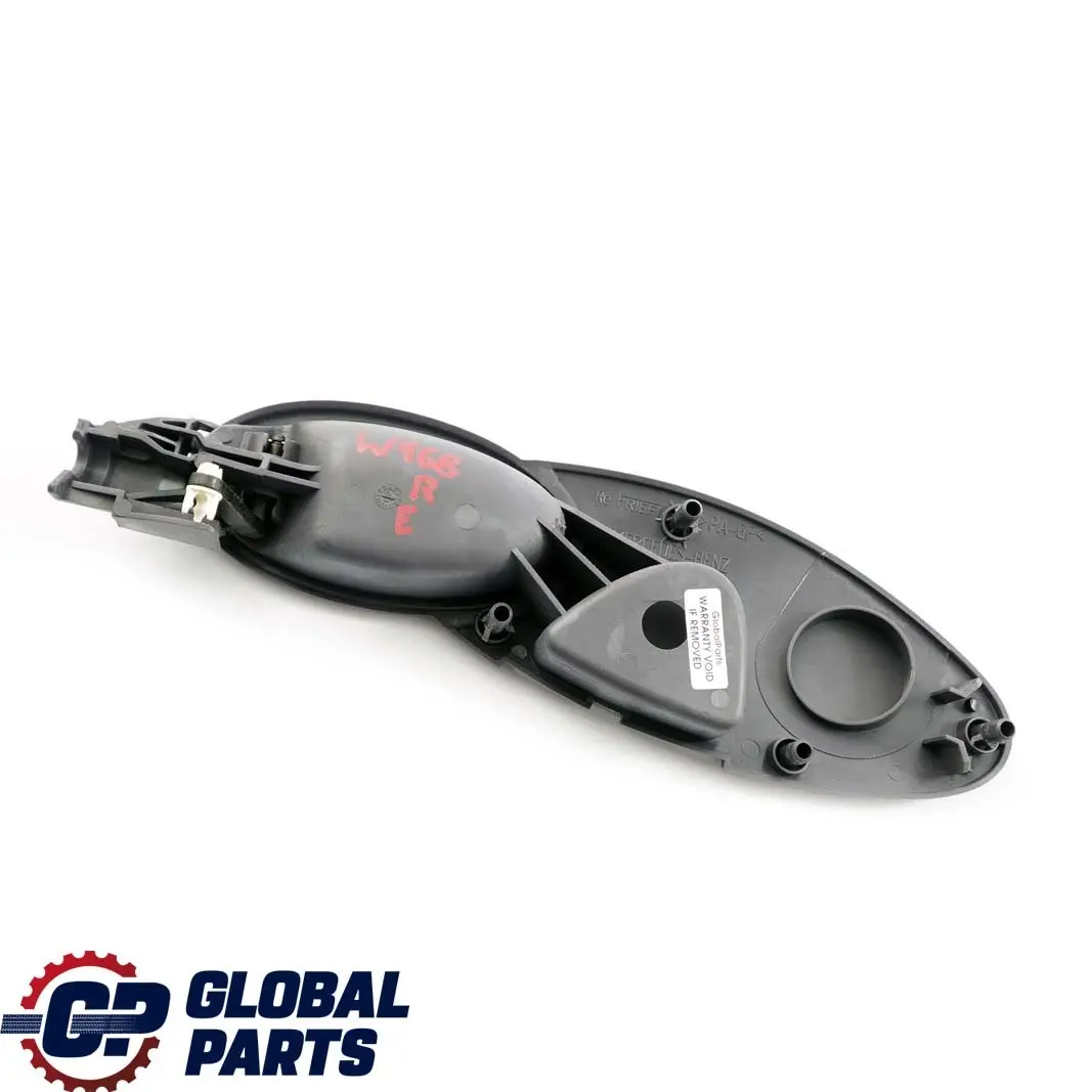 Interior Tirador Puerta Trasera Derecha Gris para Mercedes W168 con número de pieza A1687600661 Mercedes W168 Interior Tirador Puerta Trasera Derecha Gris - SKU A1687600661 - Número de pieza A1687600661