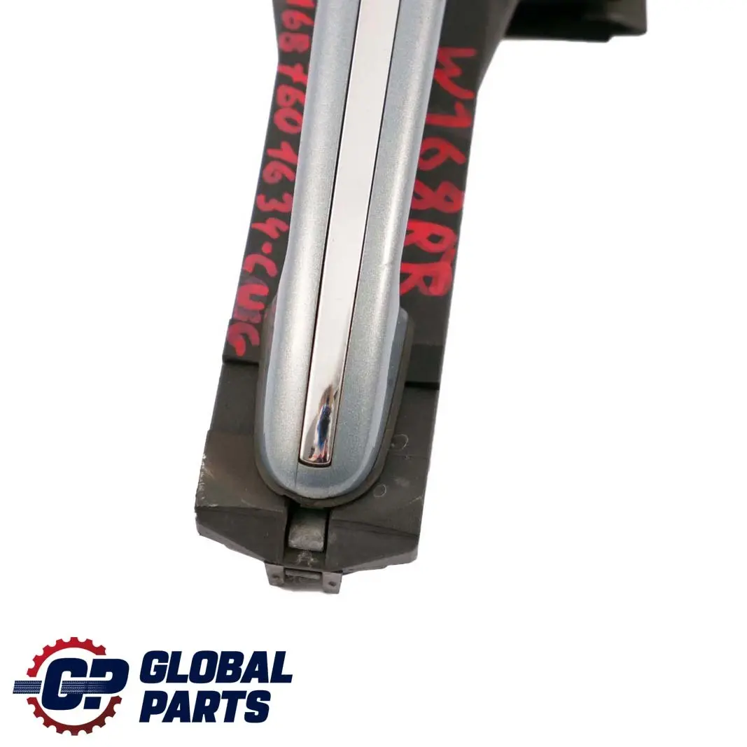 Mercedes-Benz A-Class W168 Rear Right Door O/S Handle Cumulus Grey - 757 to with Part number A1687601634 Mercedes-Benz A-Class W168 Rear Right Door O/S Handle Cumulus Grey - 757 - SKU A1687601634-CUG - Part number A1687601634