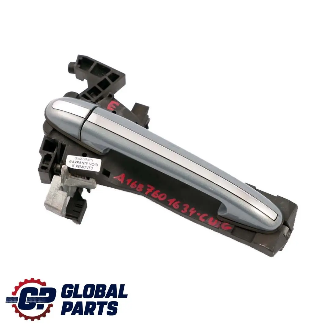 Mercedes-Benz A-Class W168 Rear Right Door O/S Handle Cumulus Grey - 757 to with Part number A1687601634 Mercedes-Benz A-Class W168 Rear Right Door O/S Handle Cumulus Grey - 757 - SKU A1687601634-CUG - Part number A1687601634