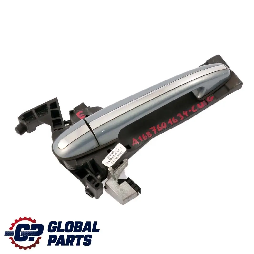 Mercedes-Benz A-Class W168 Rear Right Door O/S Handle Cumulus Grey - 757 to with Part number A1687601634 Mercedes-Benz A-Class W168 Rear Right Door O/S Handle Cumulus Grey - 757 - SKU A1687601634-CUG - Part number A1687601634