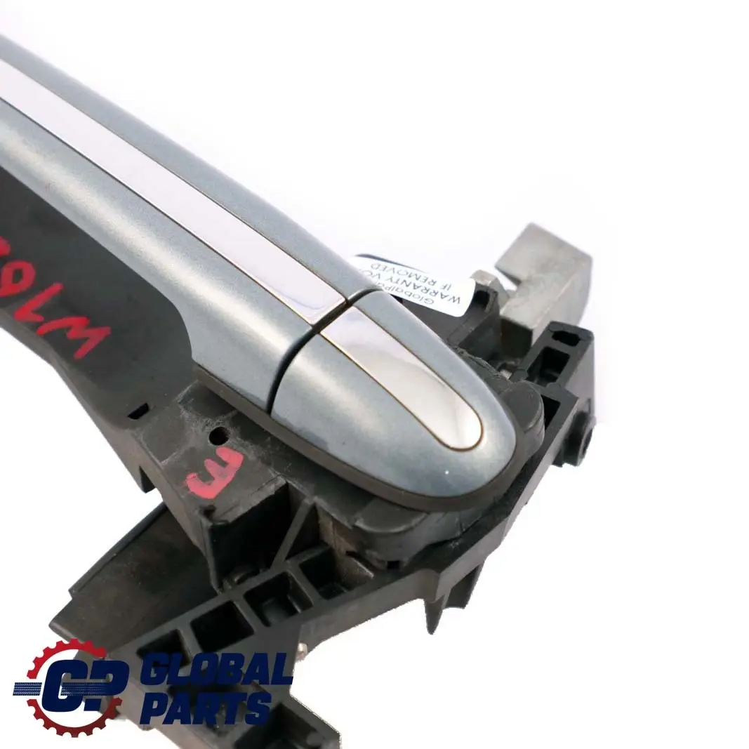 Mercedes-Benz A-Class W168 Rear Right Door O/S Handle Cumulus Grey - 757 to with Part number A1687601634 Mercedes-Benz A-Class W168 Rear Right Door O/S Handle Cumulus Grey - 757 - SKU A1687601634-CUG - Part number A1687601634