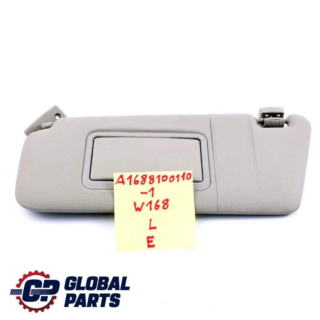 Mercedes-Benz A-Class W168 1 Sun Visor Cover Left N/S Grey to with Part number A1688100110 Mercedes-Benz A-Class W168 1 Sun Visor Cover Left N/S Grey - SKU A1688100110-1 - Part number A1688100110