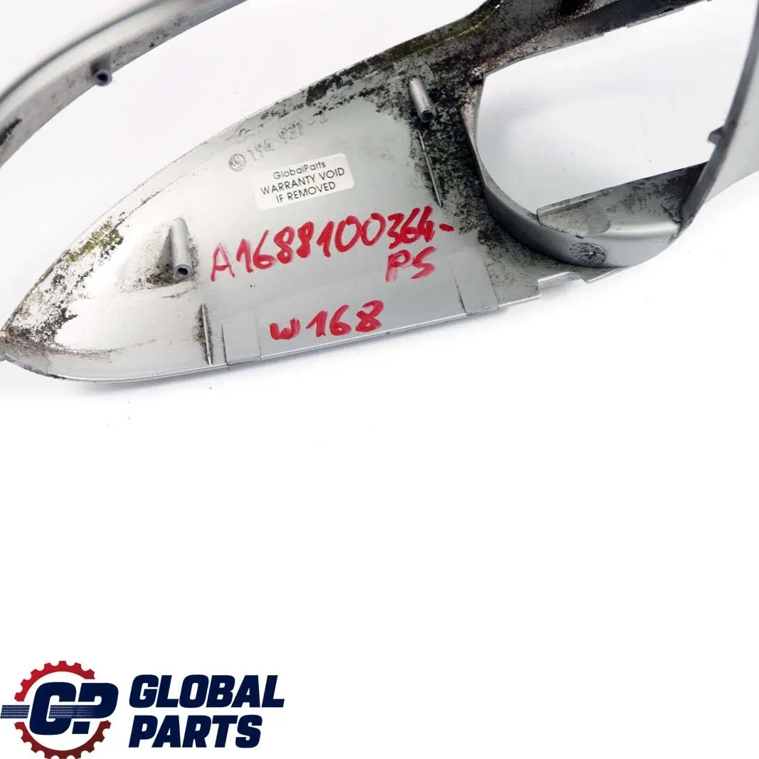 Mercedes-Benz A-Class W168 Left N/S Cover Wing Mirror Housing Polar Silver 761 to with Part number A1688100364 Mercedes-Benz A-Class W168 Left N/S Cover Wing Mirror Housing Polar Silver 761 - SKU A1688100364-PS - Part number A1688100364