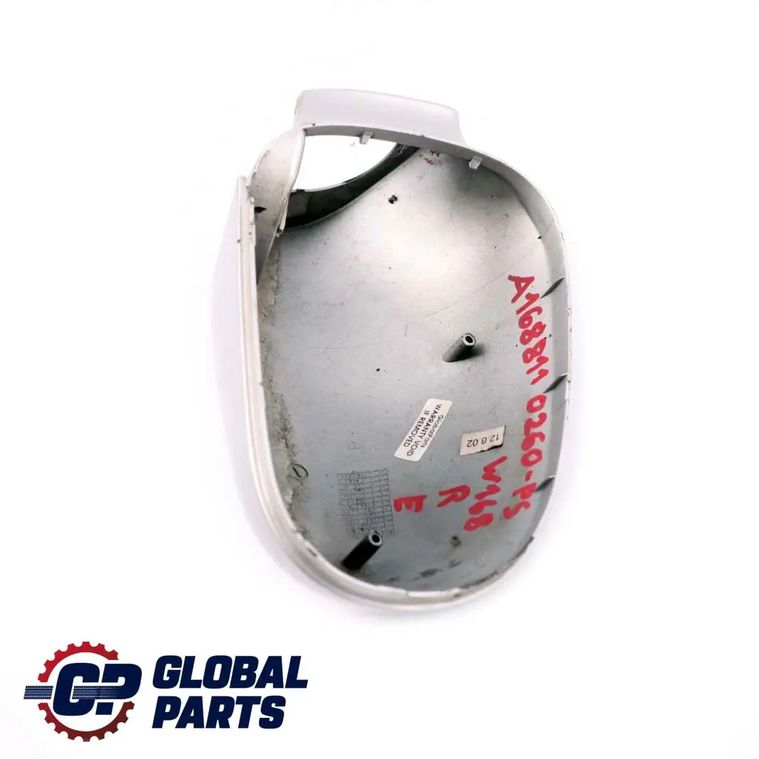 Mercedes A W168 Tapa Derecha Carcasa Espejo Retrovisor Polar Plata - SKU A1688110260-PS - Número de pieza A1688110260