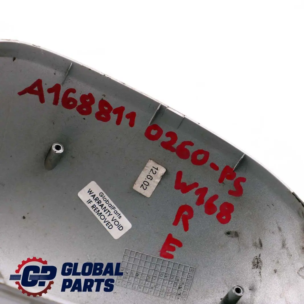 Benz a Class W168 Destra Copertura Specchio Polar Argento per Mercedes con numero di parte A1688110260 Mercedes Benz a Class W168 Destra Copertura Specchio Polar Argento - SKU A1688110260-PS - Numero di parte A1688110260