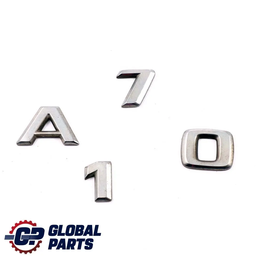 Mercedes-Benz A-Class W168 Rear Trunk Tailgate Adhered Emblem Lettering A170 to with Part number A1688170015 Mercedes-Benz A-Class W168 Rear Trunk Tailgate Adhered Emblem Lettering A170 - SKU A1688170015 - Part number A1688170015