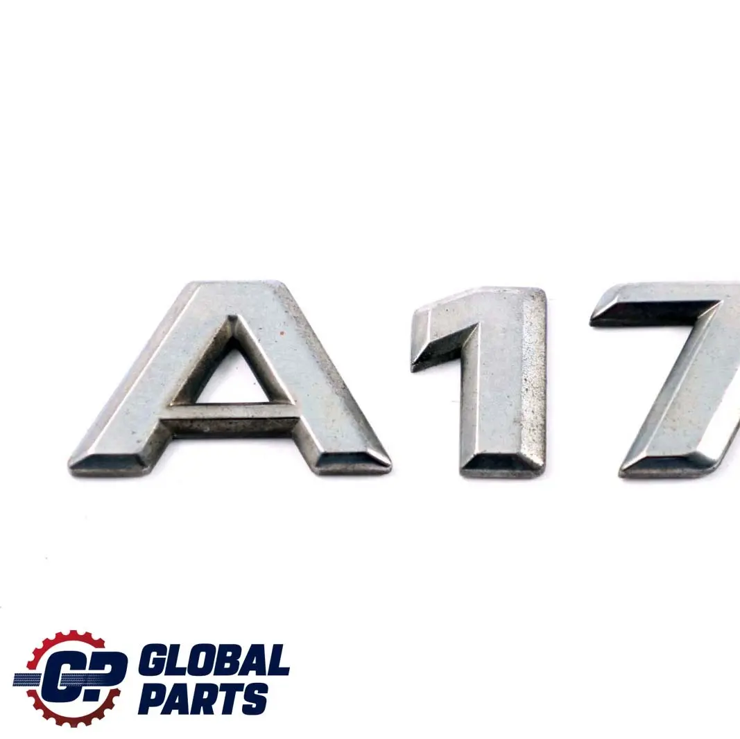 Mercedes-Benz A-Klasse W168 Emblem Hinten Schriftzug Logo A170 für mit Teilenummer A1688170015 Mercedes-Benz A-Klasse W168 Emblem Hinten Schriftzug Logo A170 - SKU A1688170015 - Teilenummer A1688170015