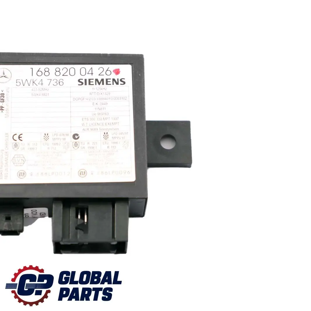 Benz Classe A W168 Anti-demarrage Code Commande Module ecu pour Mercedes à propos du numéro de pièce A1688200426 Mercedes Benz Classe A W168 Anti-demarrage Code Commande Module ecu - SKU A1688200426-1 - Numéro de pièce A1688200426