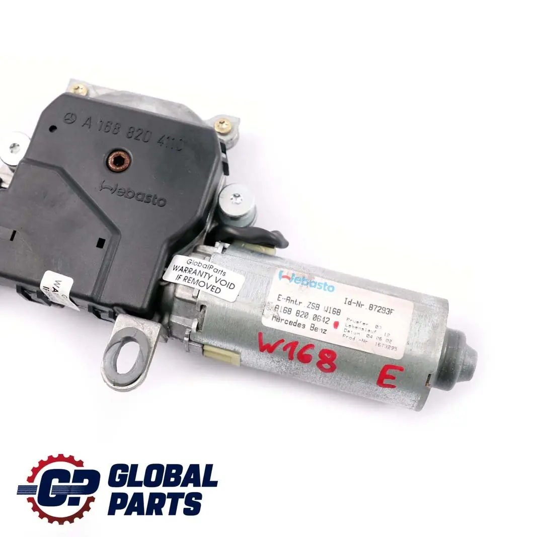 Mercedes-Benz A-Class W168 Sunroof Control Motor Sun Roof to with Part number A1688200642 Mercedes-Benz A-Class W168 Sunroof Control Motor Sun Roof - SKU A1688200642 - Part number A1688200642