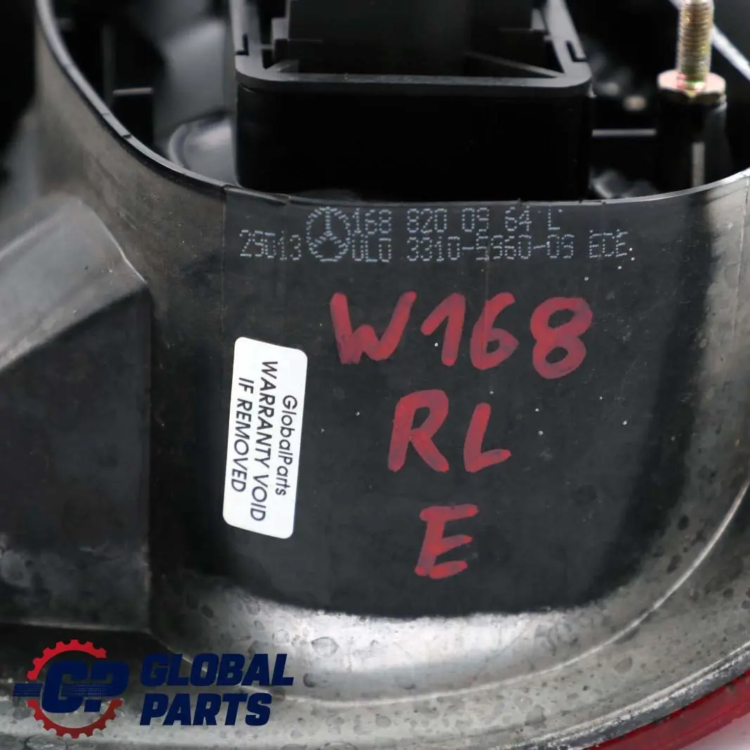 Fanale posteriore sinistro N/S Fanale laterale per Mercedes W168 con numero di parte A1688200964 Mercedes W168 Fanale posteriore sinistro N/S Fanale laterale - SKU A1688200964 - Numero di parte A1688200964