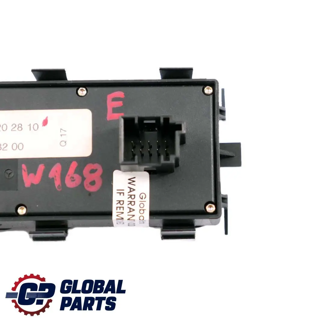 Interruttore regolatore finestrino elettrico guida per Mercedes W168 con numero di parte A1688202810 Mercedes W168 Interruttore regolatore finestrino elettrico guida - SKU A1688202810 - Numero di parte A1688202810