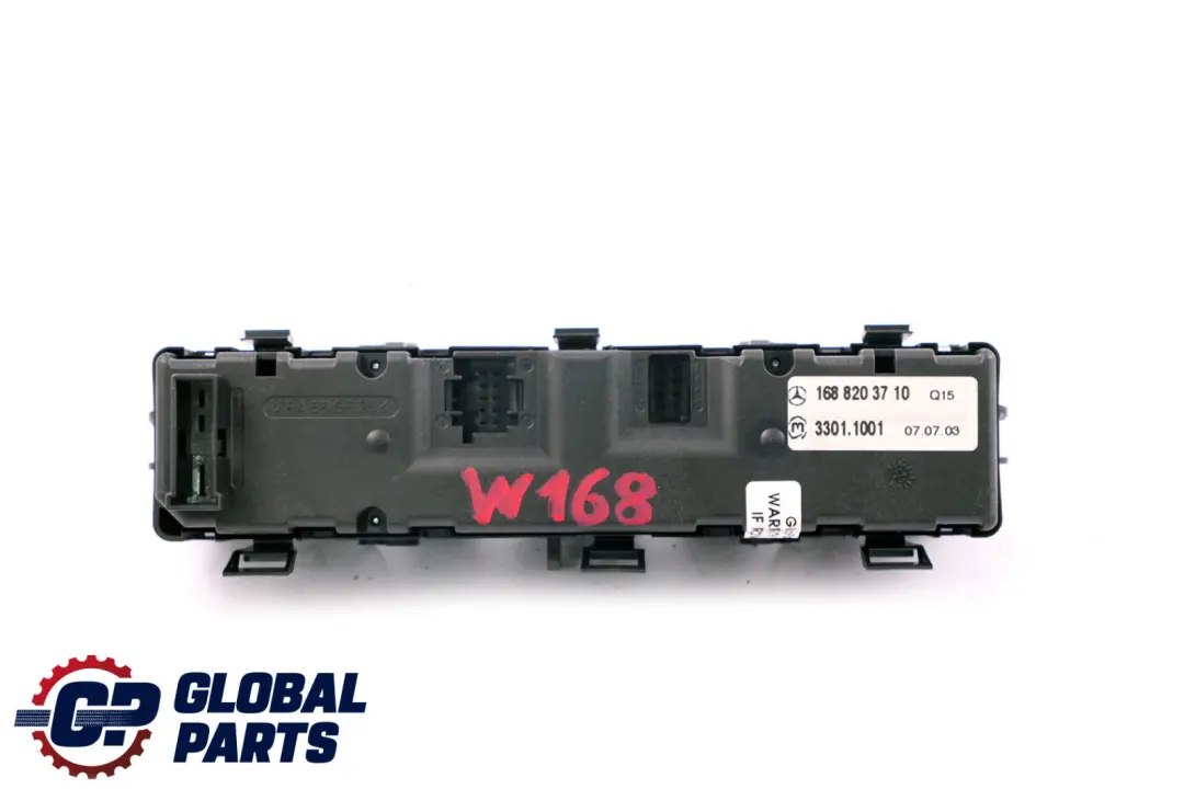 Mercedes-Benz A-Class W168 Multifunctional Control Switch Panel to with Part number A1688203710 Mercedes-Benz A-Class W168 Multifunctional Control Switch Panel - SKU A1688203710 - Part number A1688203710