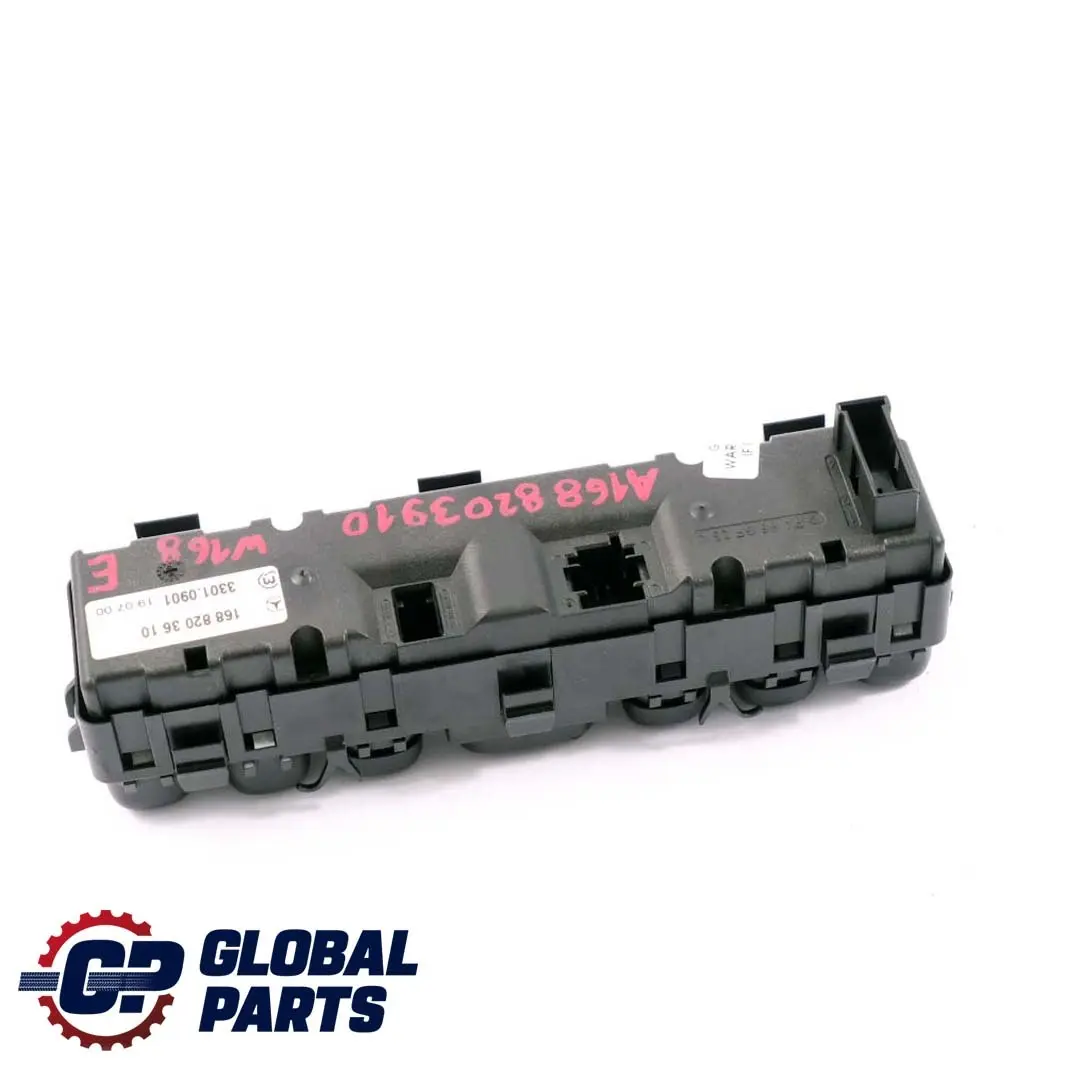 Mercedes-Benz A-Class W168 ASR Off Wiper Heat Switch Control Panel to with Part number A1688203910 Mercedes-Benz A-Class W168 ASR Off Wiper Heat Switch Control Panel - SKU A1688203910 - Part number A1688203910