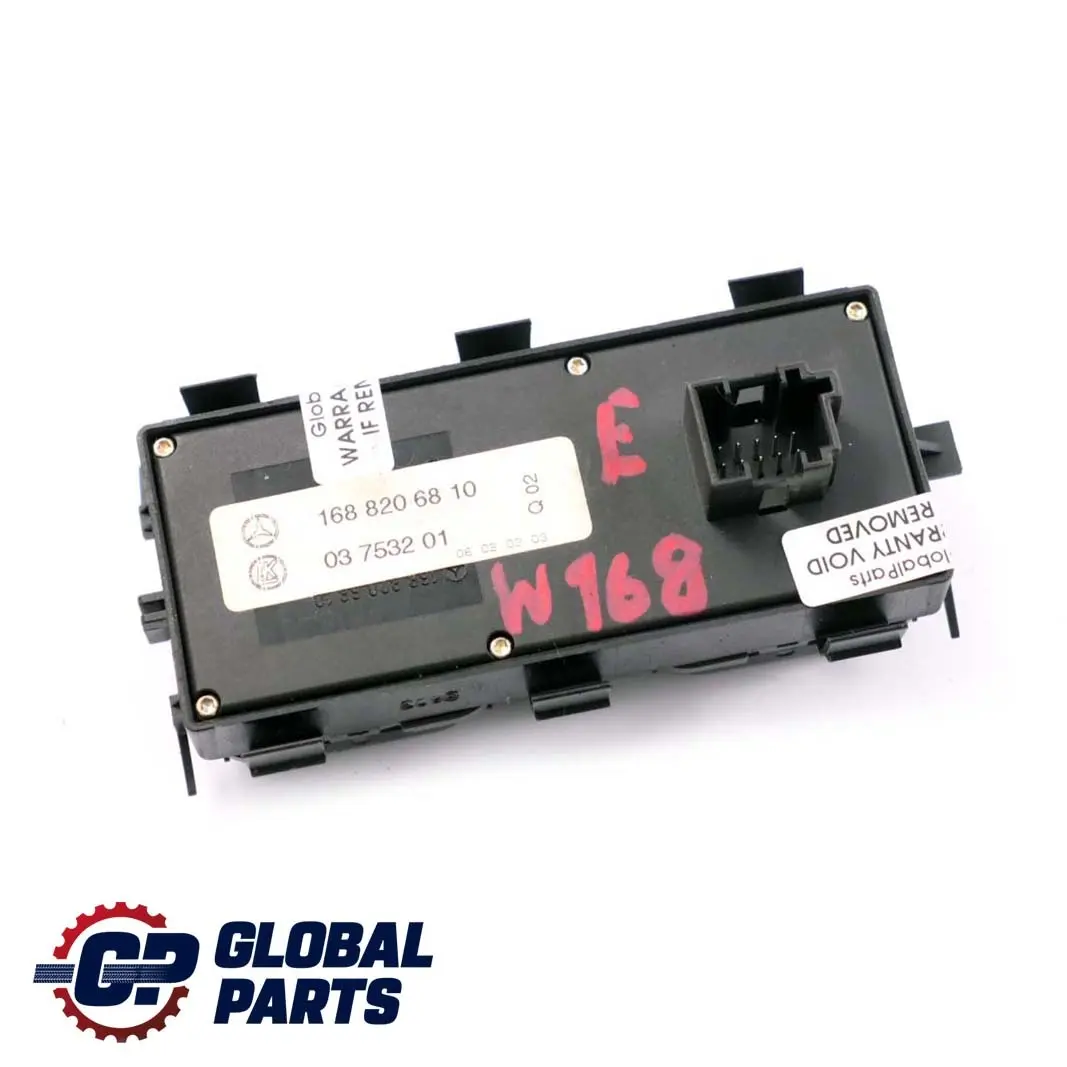 Mercedes-Benz A-Class W168 Driver Side Front Window Switch Button to with Part number A1688206810 Mercedes-Benz A-Class W168 Driver Side Front Window Switch Button - SKU A1688206810 - Part number A1688206810