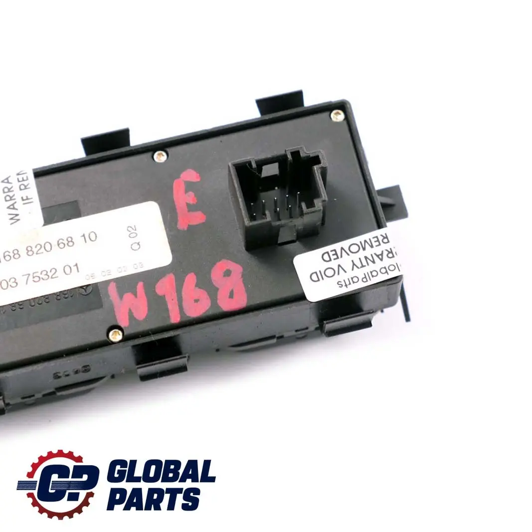 Mercedes-Benz A-Class W168 Driver Side Front Window Switch Button to with Part number A1688206810 Mercedes-Benz A-Class W168 Driver Side Front Window Switch Button - SKU A1688206810 - Part number A1688206810