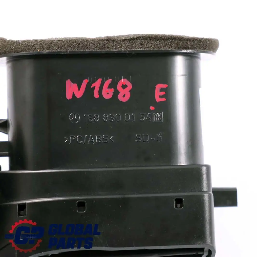 Salpicadero Rejilla Ventilación Izquierda Negro para Mercedes W168 con número de pieza A1688300154 Mercedes W168 Salpicadero Rejilla Ventilación Izquierda Negro - SKU A1688300154 - Número de pieza A1688300154