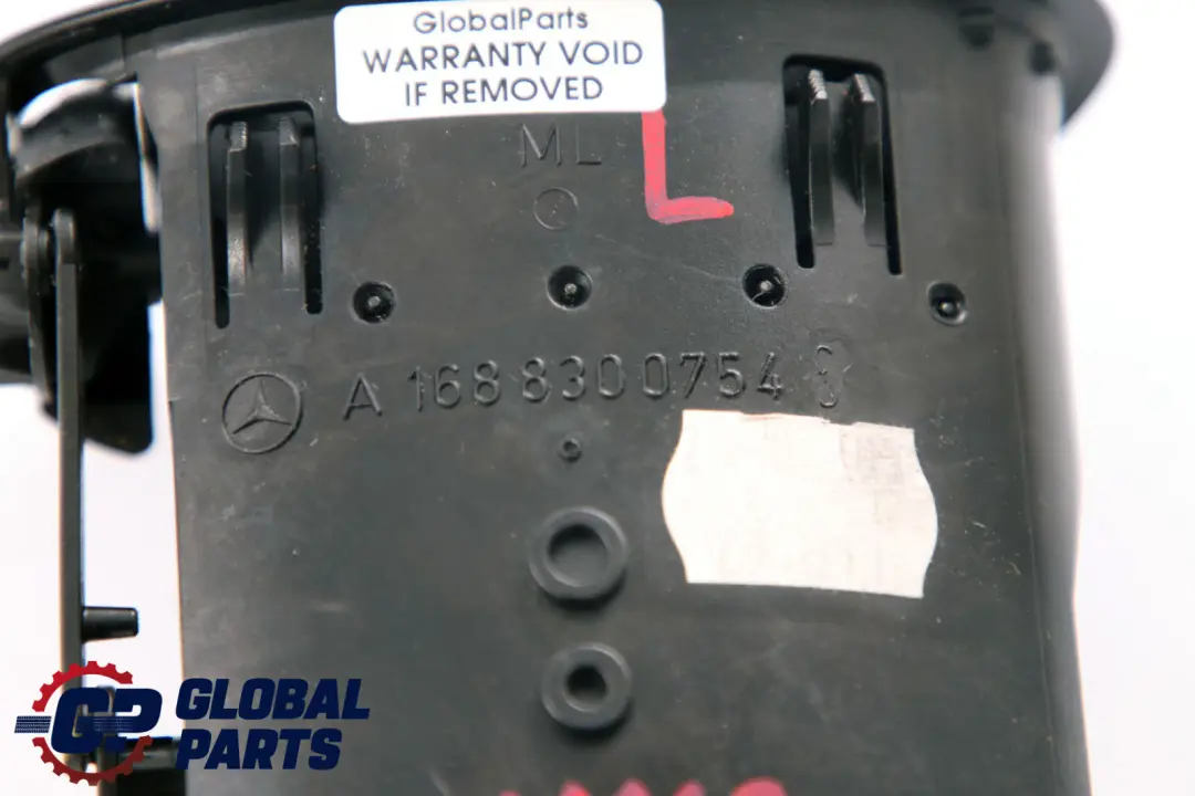 Mercedes-Benz A-Class W168 Dashboard Centre Left N/S Air Vent Black to with Part number A1688300754 Mercedes-Benz A-Class W168 Dashboard Centre Left N/S Air Vent Black - SKU A1688300754 - Part number A1688300754
