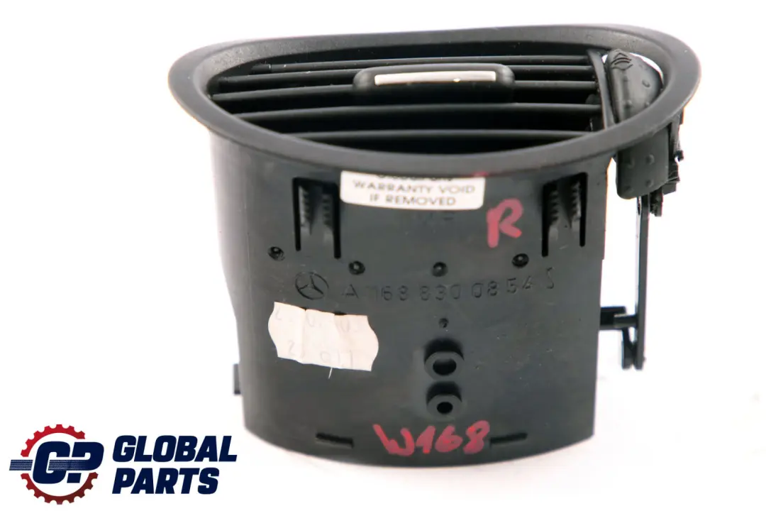 Mercedes Classe A W168 Tableau Buse D'Air Ventilation Centre Droite A168830085 - SKU A1688300854 - Numéro de pièce A1688300854