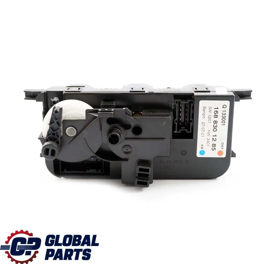  Mercedes-Benz A W168 1 Climate Heater Control Unit Switch Panel A1688301285 - SKU A1688302285-1 - Part number A1688302185