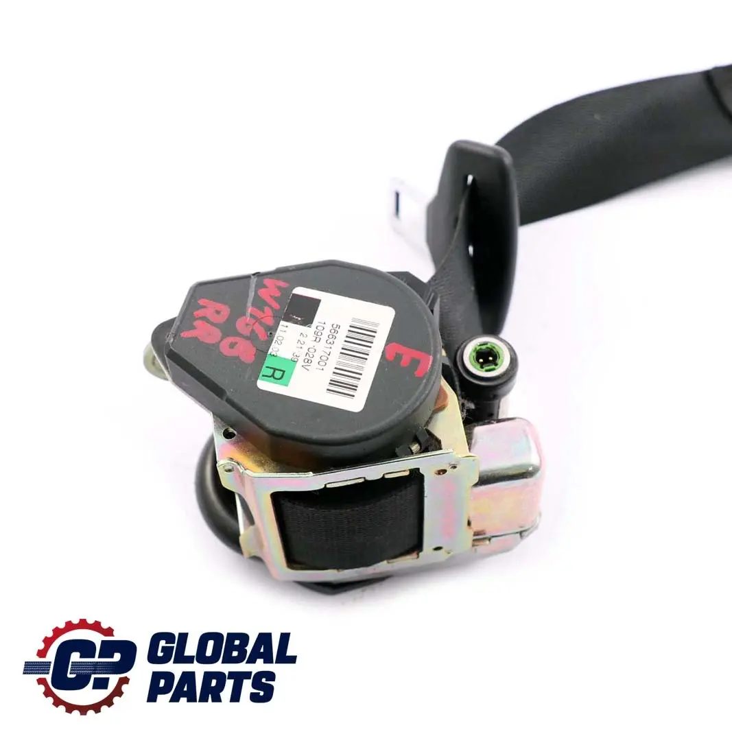 Cinturon De Seguridad Trasero Derecho Negro para Mercedes W168 con número de pieza A1688601885 Mercedes W168 Cinturon De Seguridad Trasero Derecho Negro - SKU A1688601885 - Número de pieza A1688601885