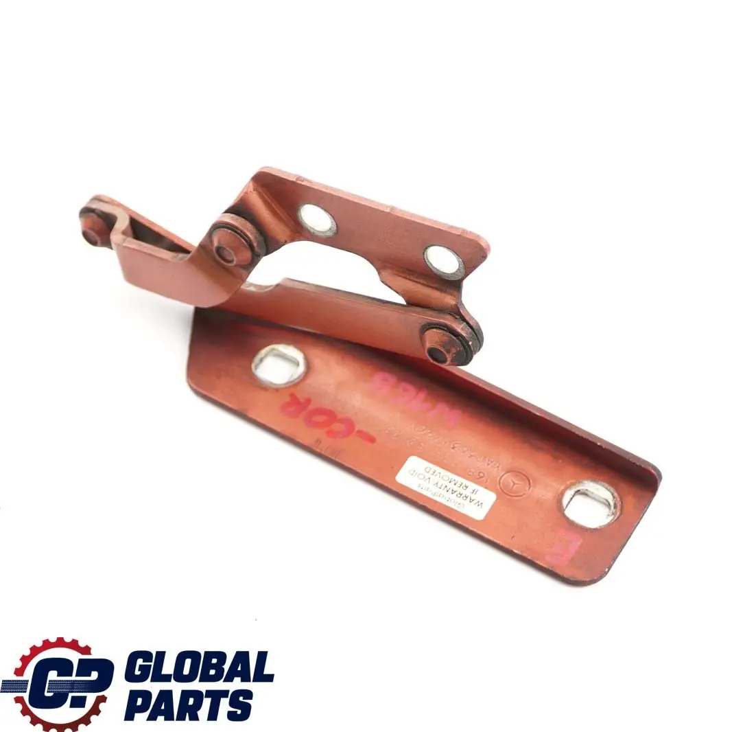 Mercedes-Benz A W168 Hinge Right O/S Hood Bonnet Front Mica Coral Orange 490 to with Part number A1688800228 Mercedes-Benz A W168 Hinge Right O/S Hood Bonnet Front Mica Coral Orange 490 - SKU A1688800228-COR - Part number A1688800228