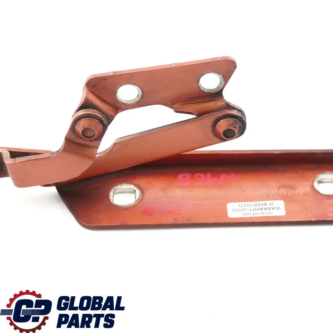 Mercedes-Benz W168 Charniere de Capot Droite Mica Corail Orange 490 pour à propos du numéro de pièce A1688800228 Mercedes-Benz W168 Charniere de Capot Droite Mica Corail Orange 490 - SKU A1688800228-COR - Numéro de pièce A1688800228