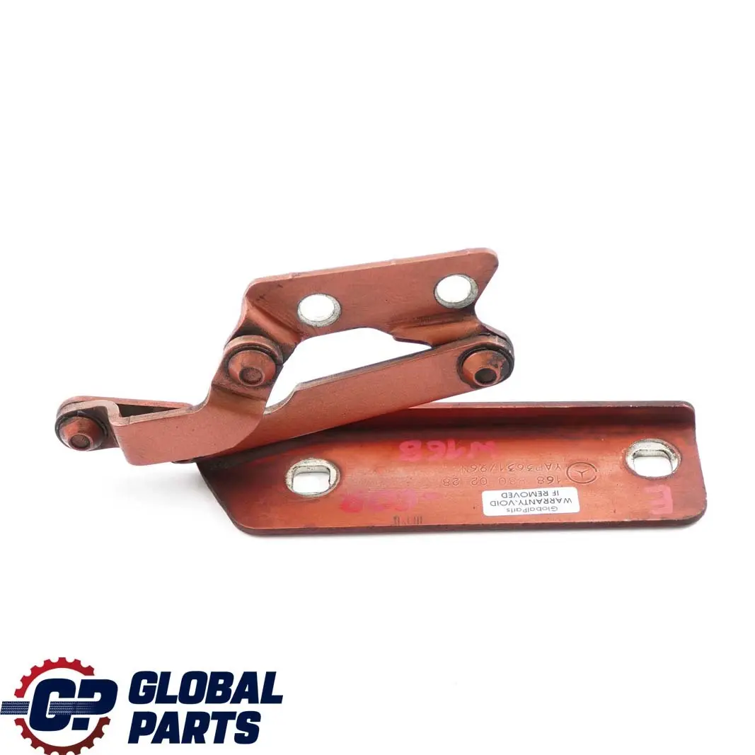 Mercedes-Benz A W168 Bisagra Derecha Capo Capo Delantero Mica Naranja Coral 490 para con número de pieza A1688800228 Mercedes-Benz A W168 Bisagra Derecha Capo Capo Delantero Mica Naranja Coral 490 - SKU A1688800228-COR - Número de pieza A1688800228