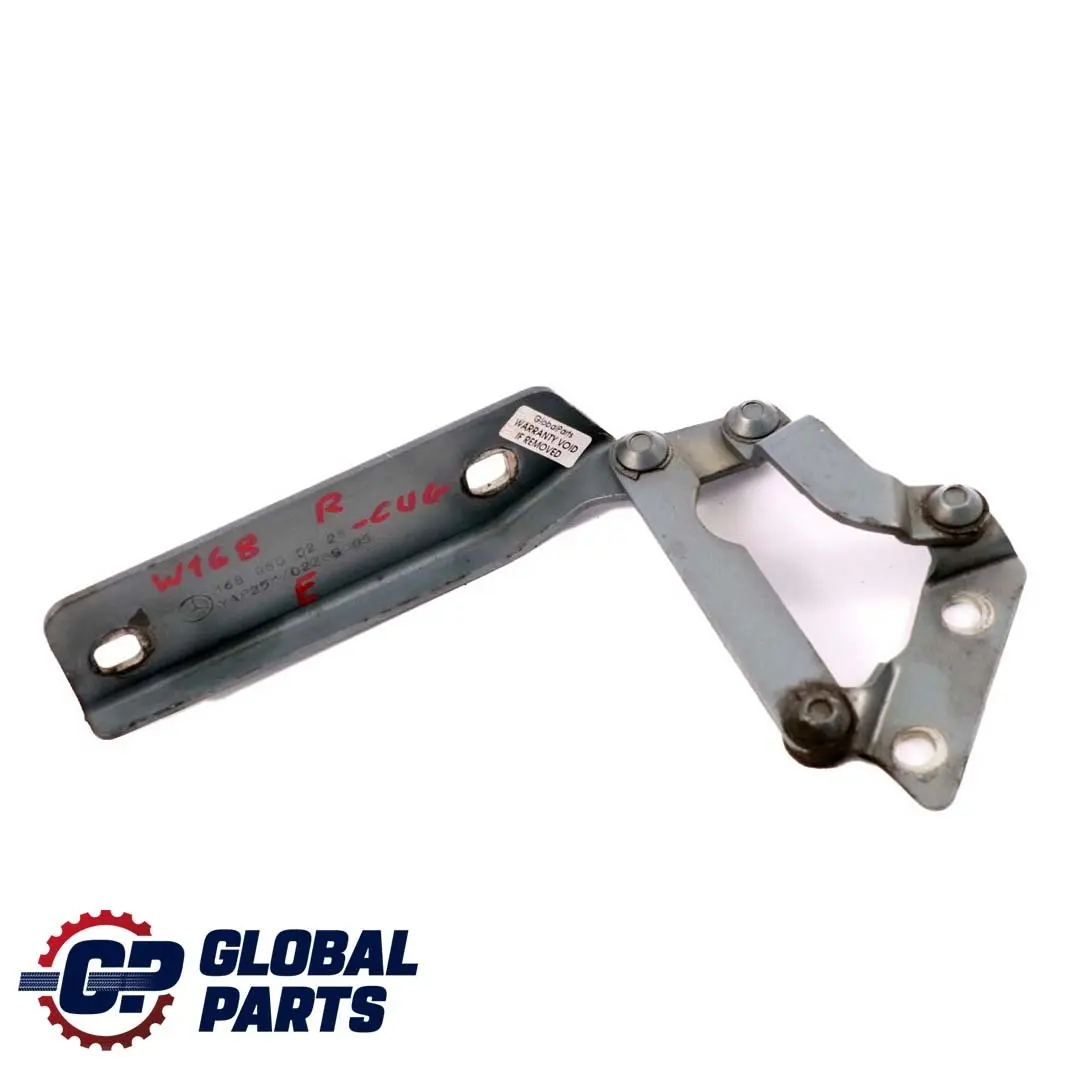 Mercedes-Benz A W168 Bisagra Derecha Capo Delantera Gris Cumulus - 757 para con número de pieza A1688800228 Mercedes-Benz A W168 Bisagra Derecha Capo Delantera Gris Cumulus - 757 - SKU A1688800228-CUG - Número de pieza A1688800228