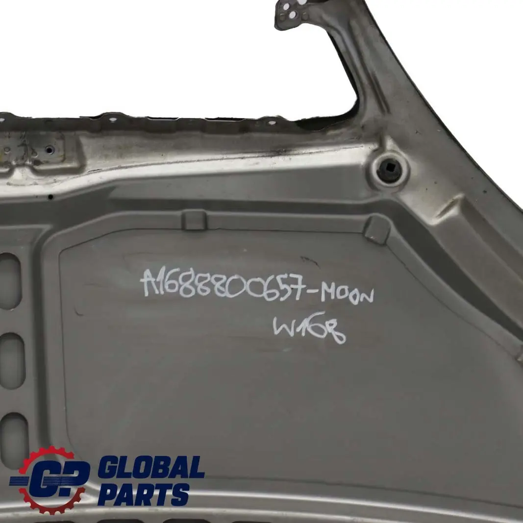  Mercedes-Benz A W168 Hood Bonnet Trim Panel Moonlight Silver Metallic - 706 - SKU A1688800657-MOON - Part number A1688800657