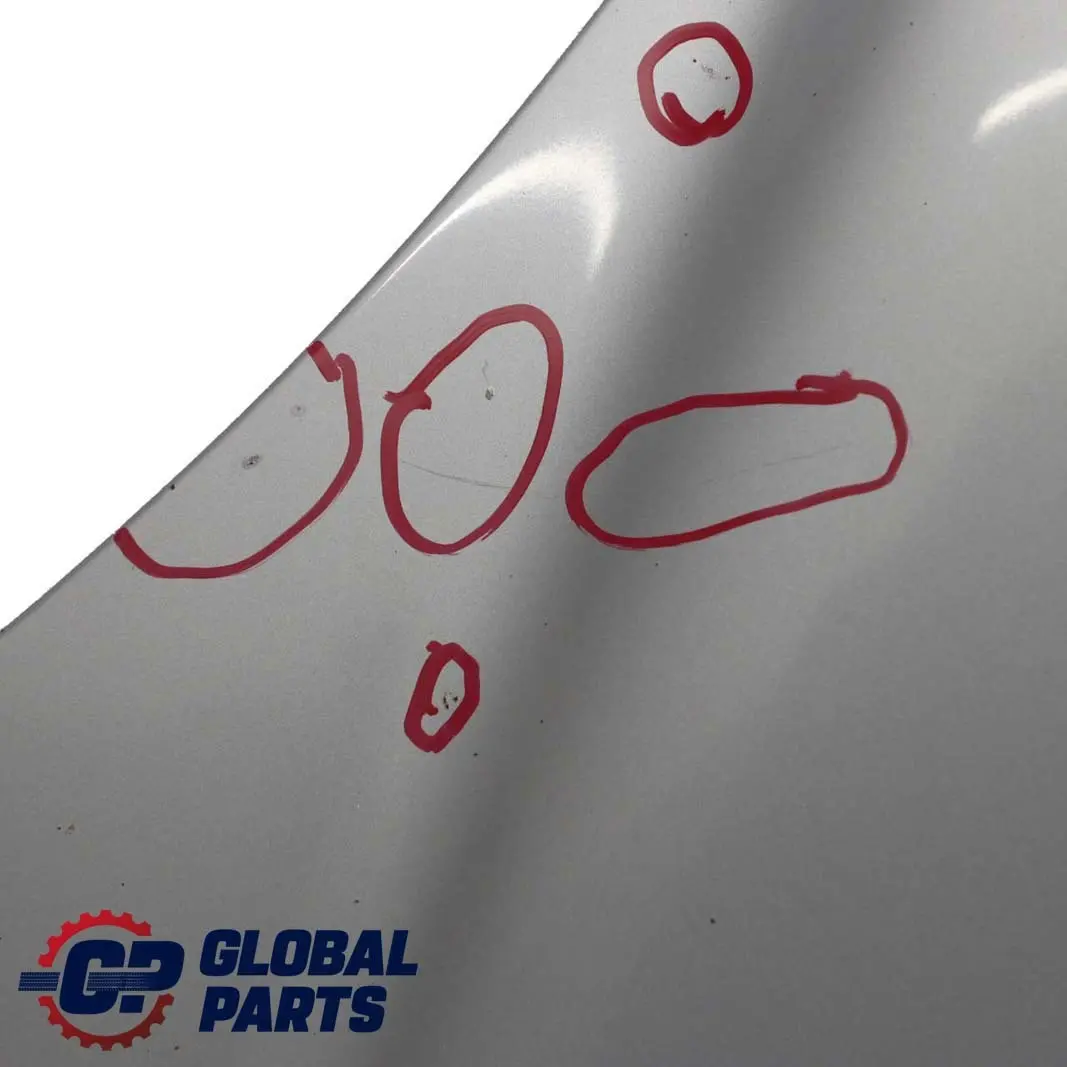  Mercedes-Benz A W168 Hood Bonnet Trim Panel Moonlight Silver Metallic - 706 - SKU A1688800657-MOON - Part number A1688800657