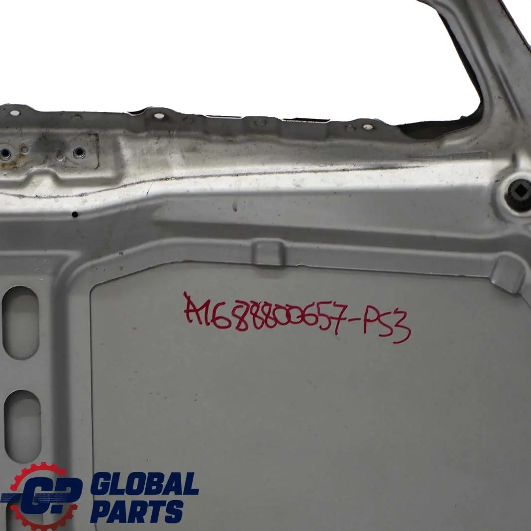 Mercedes-Benz A-Class 3 W168 Hood Bonnet Trim Panel Polar Silver Metallic - 761 to with Part number A1688800657 Mercedes-Benz A-Class 3 W168 Hood Bonnet Trim Panel Polar Silver Metallic - 761 - SKU A1688800657-PS3 - Part number A1688800657
