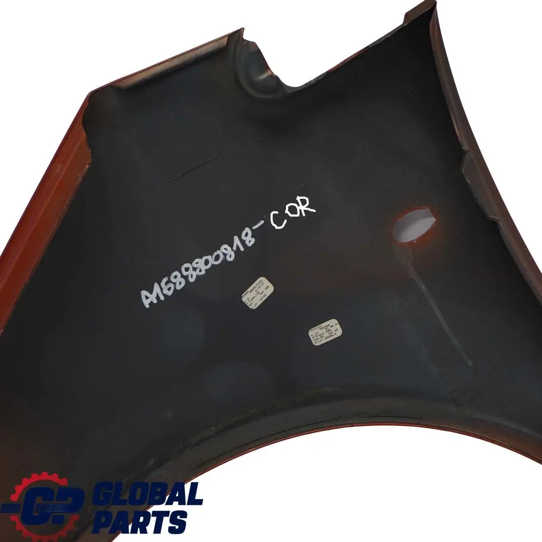 Delantero Derecho Panel Lateral Guardabarros Mica Coral Naranja para Mercedes A W168 con número de pieza A1688800818 Mercedes A W168 Delantero Derecho Panel Lateral Guardabarros Mica Coral Naranja - SKU A1688800818-COR - Número de pieza A1688800818