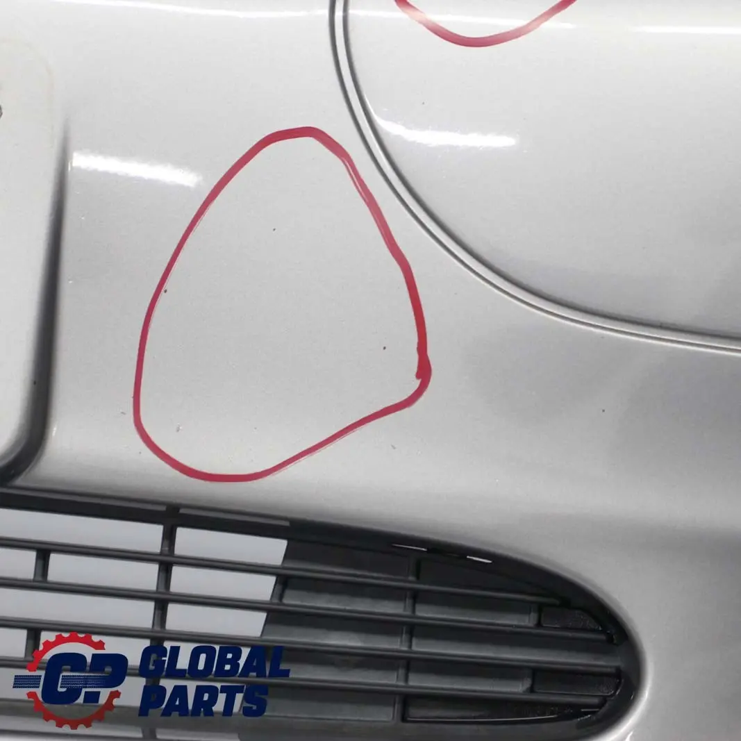Mercedes W168 Panel Embellecedor Parachoques Delantero Plateado Metalizado 706 - SKU A1688850025-MOON - Número de pieza A1688850025