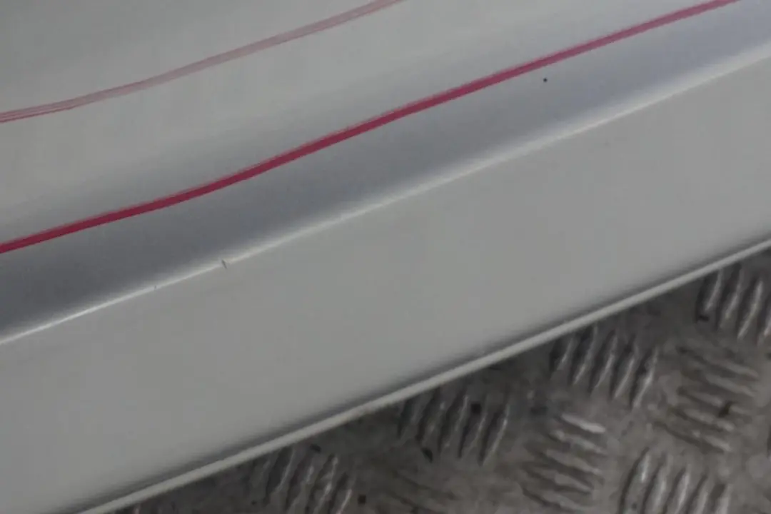 Bumper Trim Panel Polar Silver Metallic - 761U to Mercedes A-Class W168 Rear with Part number A1688852625 Mercedes A-Class W168 Rear Bumper Trim Panel Polar Silver Metallic - 761U - SKU A1688852625-PS - Part number A1688852625