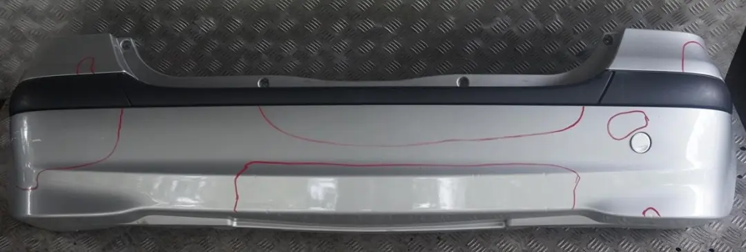 Mercedes A-Class W168 Rear Bumper Trim Panel Polar Silver Metallic - 761U - SKU A1688852625-PS - Part number A1688852625