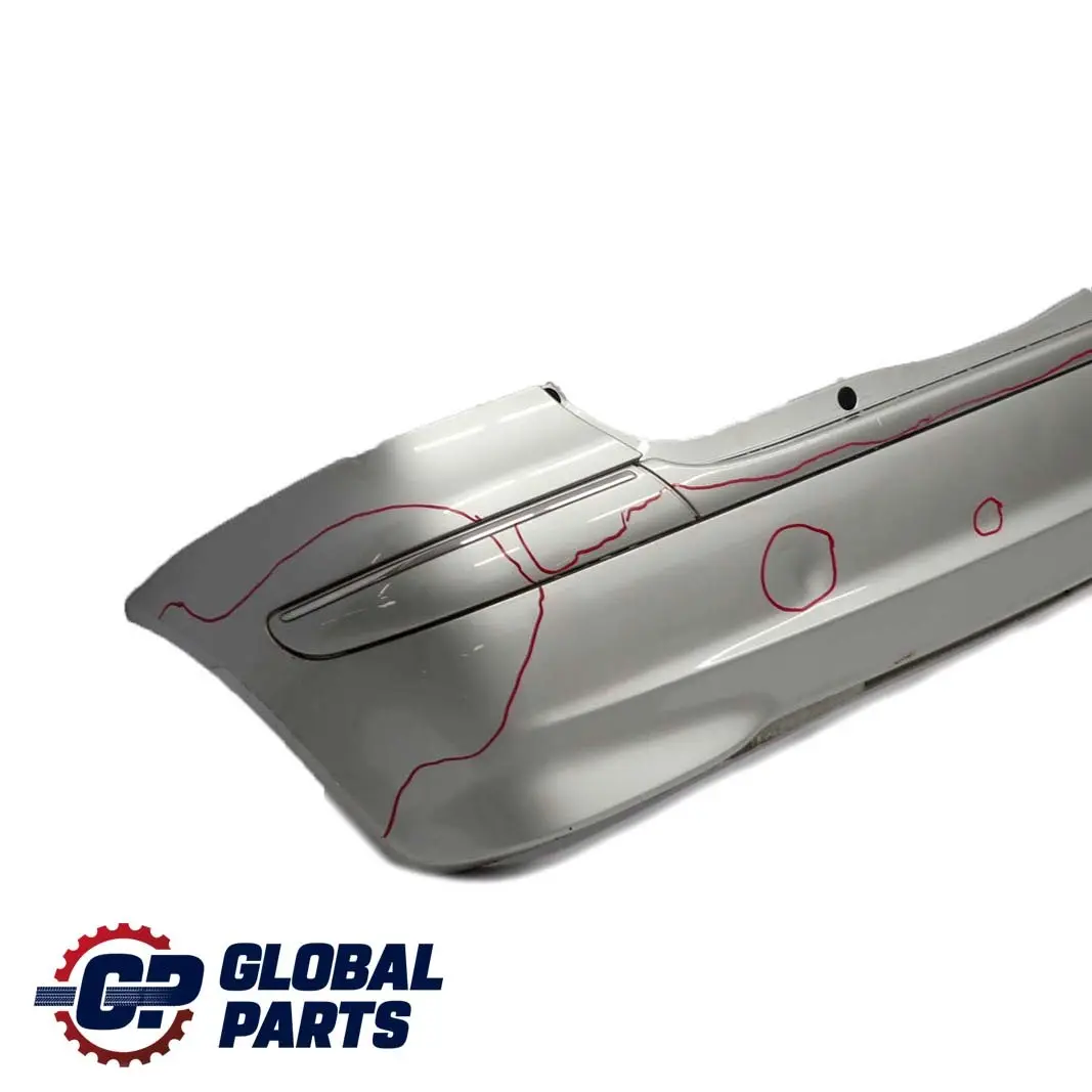 Benz A Class W168 Rear Bumper Trim Panel Polar Silver Metallic - 761 to Mercedes with Part number A1688852625 Mercedes Benz A Class W168 Rear Bumper Trim Panel Polar Silver Metallic - 761 - SKU A1688852625-PS1 - Part number A1688852625