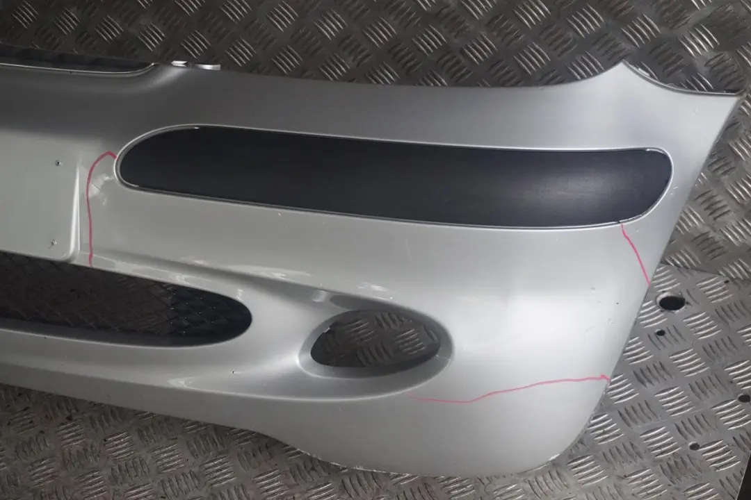 Front Bumper Trim Panel Polar Silver Metallic - 761U to Mercedes A-Class W168 with Part number A1688853025 Mercedes A-Class W168 Front Bumper Trim Panel Polar Silver Metallic - 761U - SKU A1688853025-PS - Part number A1688853025