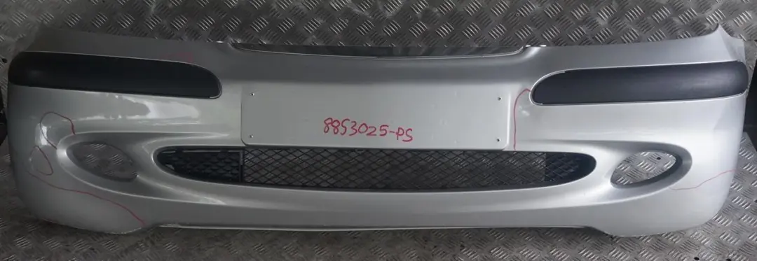 Mercedes A-Class W168 Front Bumper Trim Panel Polar Silver Metallic - 761U - SKU A1688853025-PS - Part number A1688853025