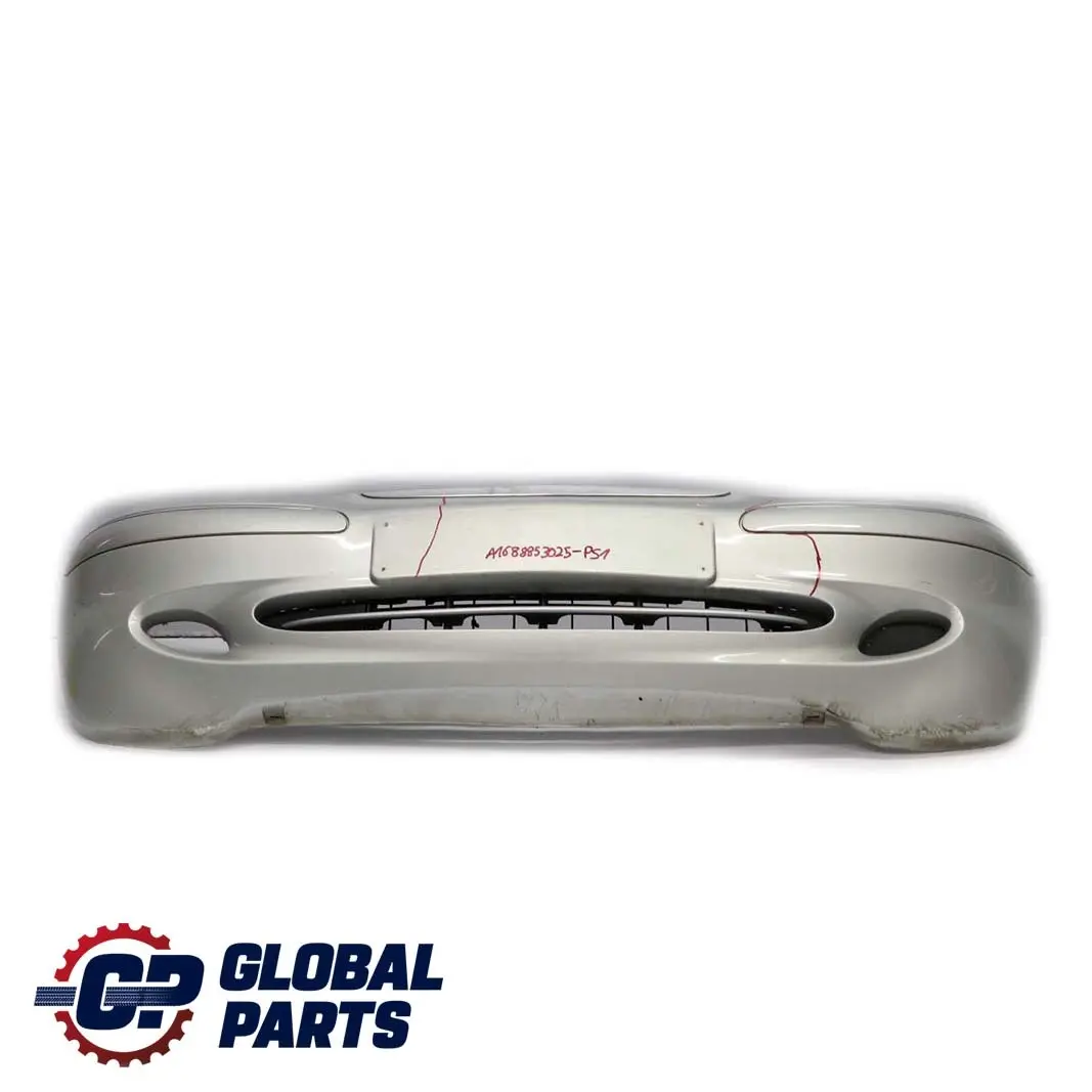 Benz A Class W168 Front Bumper Trim Panel Polar Silver Metallic - 761 to Mercedes with Part number A1688853025 Mercedes Benz A Class W168 Front Bumper Trim Panel Polar Silver Metallic - 761 - SKU A1688853025-PS1 - Part number A1688853025