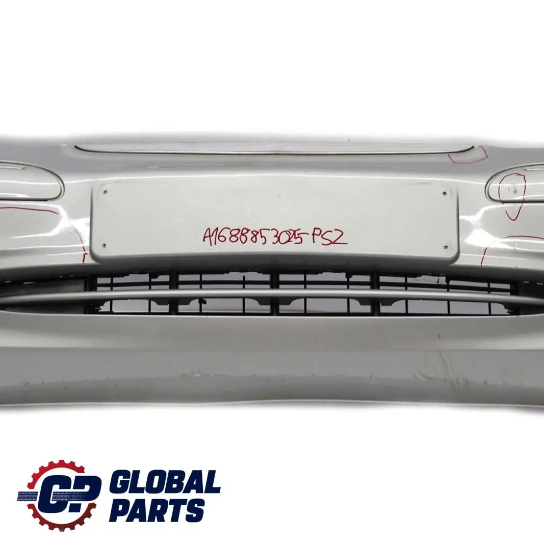 Mercedes-Benz A-Class W168 2 Front Bumper Trim Panel Polar Silver Metallic 761 to with Part number A1688853025 Mercedes-Benz A-Class W168 2 Front Bumper Trim Panel Polar Silver Metallic 761 - SKU A1688853025-PS2 - Part number A1688853025