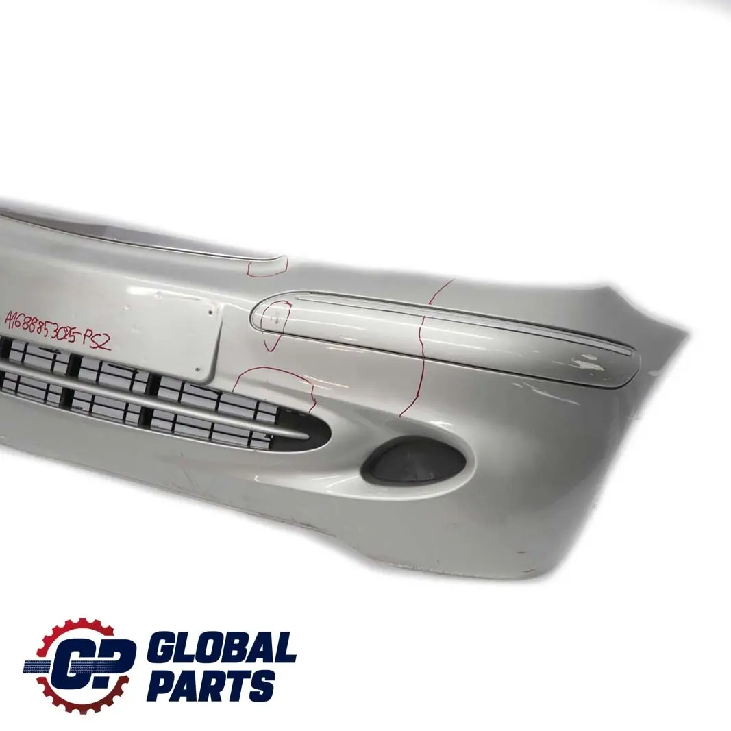 Mercedes-Benz A-Class W168 2 Front Bumper Trim Panel Polar Silver Metallic 761 to with Part number A1688853025 Mercedes-Benz A-Class W168 2 Front Bumper Trim Panel Polar Silver Metallic 761 - SKU A1688853025-PS2 - Part number A1688853025