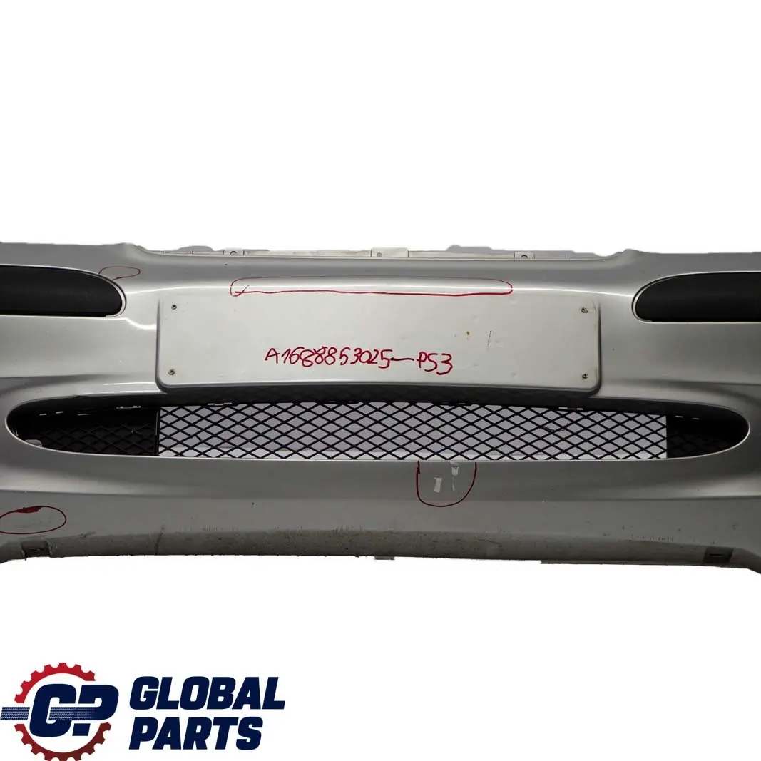  Mercedes-Benz A-Class W168 3 Front Bumper Trim Panel Polar Silver Metallic 761 - SKU A1688853025-PS3 - Part number A1688853025