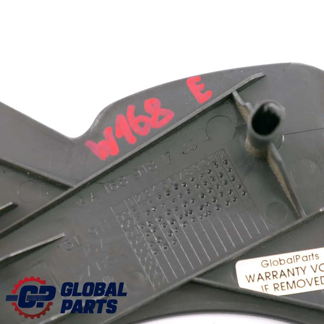 Mercedes-Benz Clase A W168 Asiento Delantero Recubrimiento Panel para con número de pieza A1689181730 Mercedes-Benz Clase A W168 Asiento Delantero Recubrimiento Panel - SKU A1689181730 - Número de pieza A1689181730