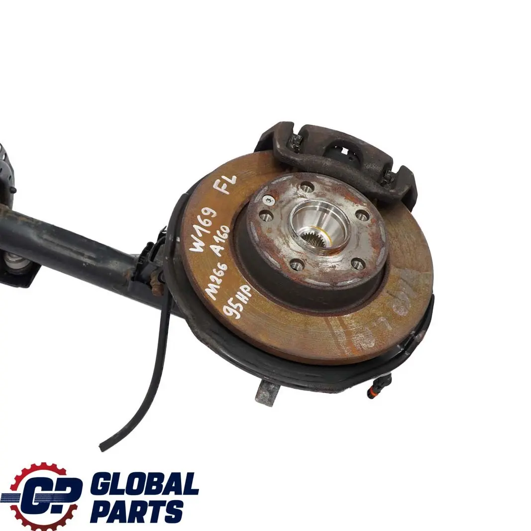 Mercedes W169 A160 Cubo de rueda de freno pata suspensión delantera izquierda - SKU A1693201430-2 - Número de pieza A1693201430