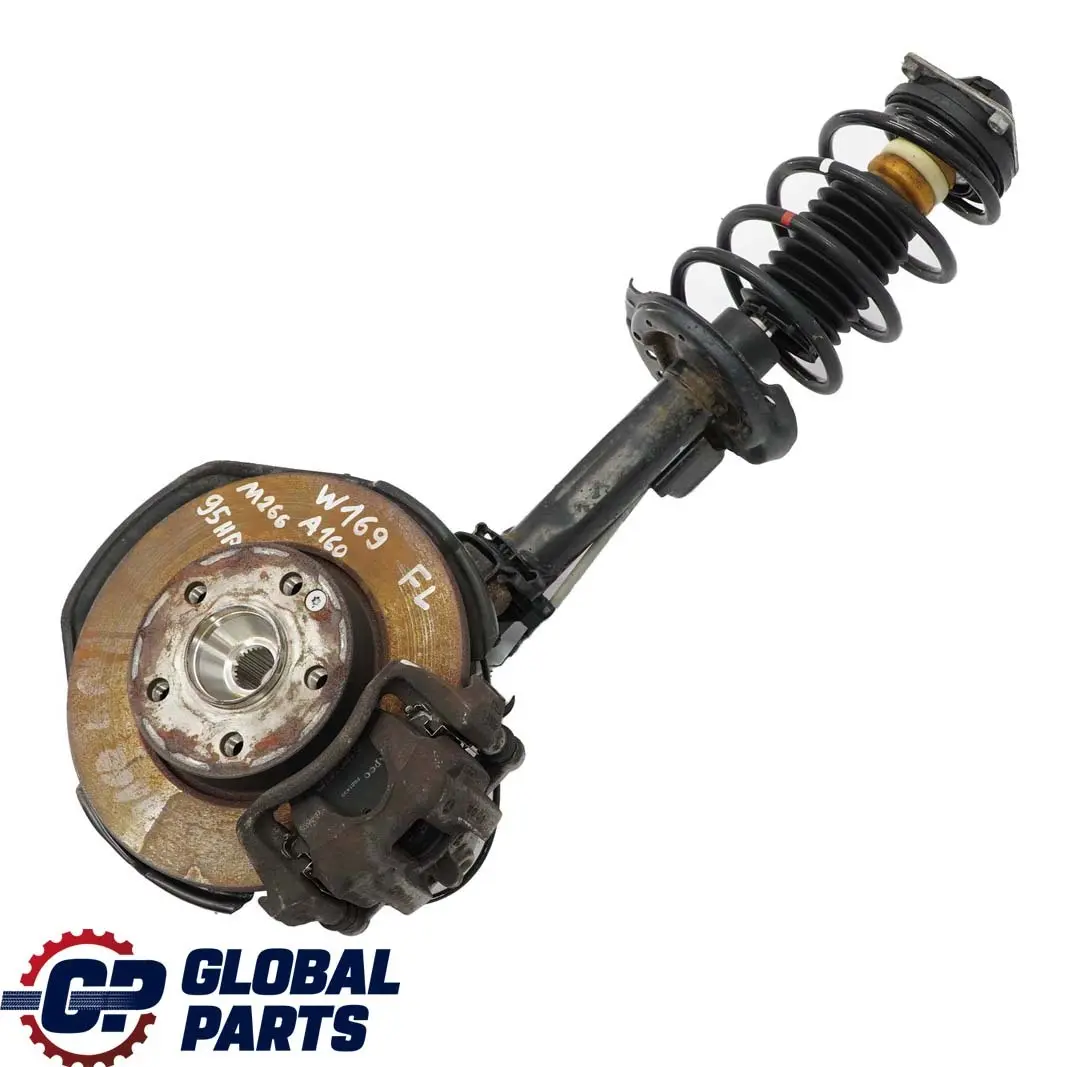 Mercedes W169 A160 Cubo de rueda de freno pata suspensión delantera izquierda - SKU A1693201430-2 - Número de pieza A1693201430